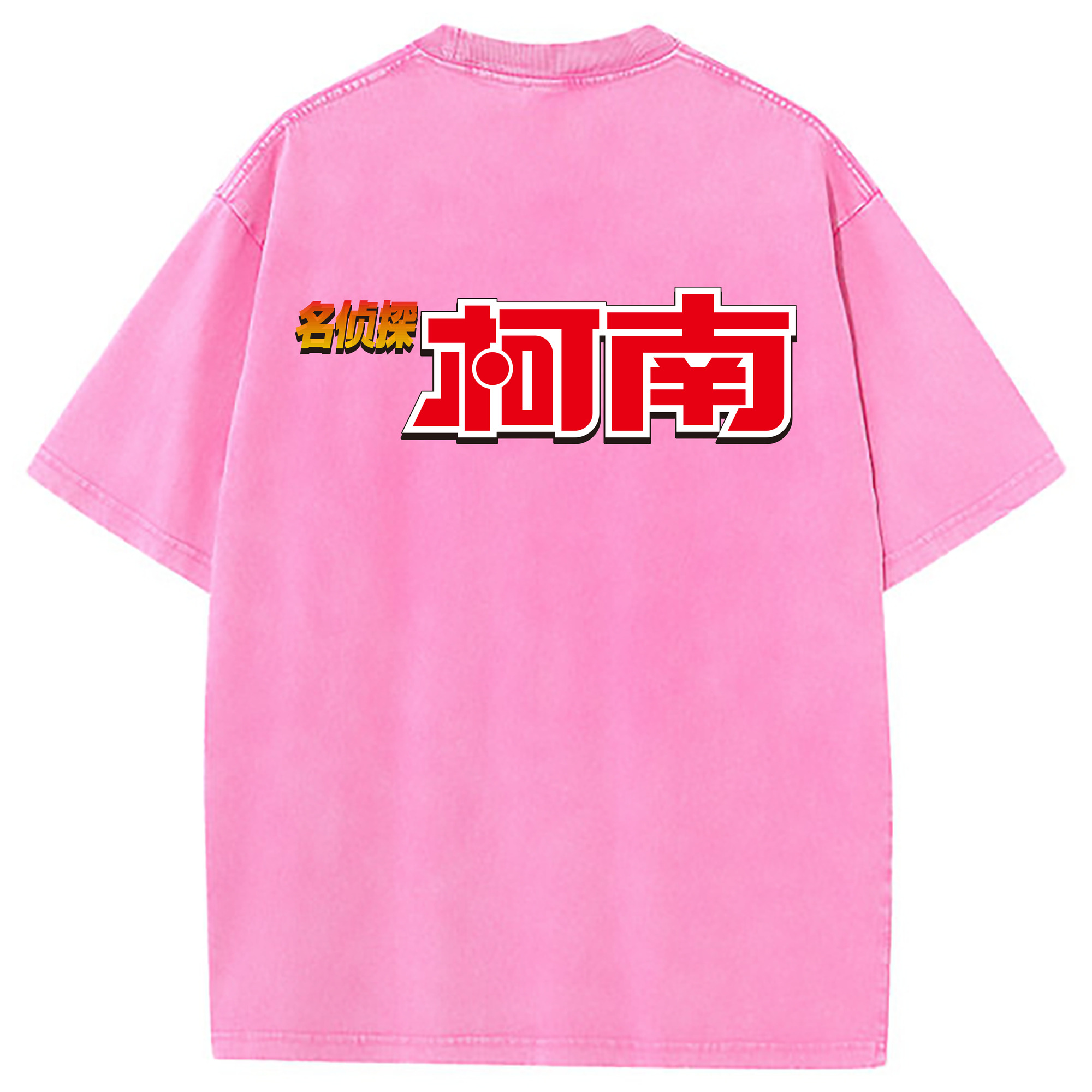（画像用） 名探偵コナン Detective Conan 綿100% ヴィンテージ風 半袖Tシャツ（背面プリント）
